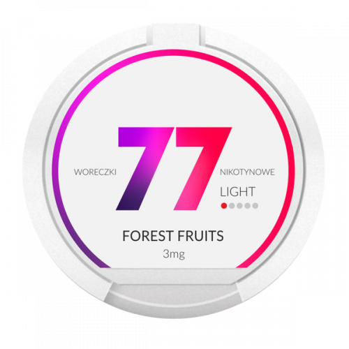 Nicotine pouches 77 Fruits des bois Nicotine pouches 77 Fruits des bois