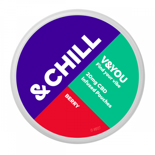CBD pouches &CHILL Berry 20 mg-sachet CBD pouches &CHILL Berry 20 mg-sachet