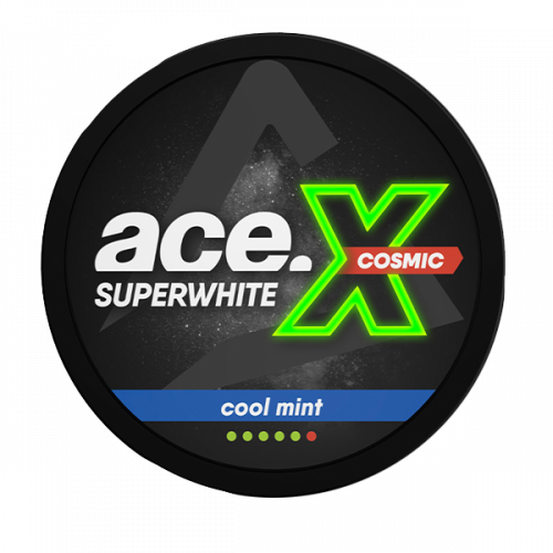 superwhite snus ACE X Cool Mint Cosmic extra strong