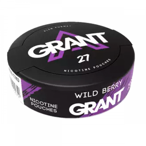 nicotine pouches grant wild berry 11 mg