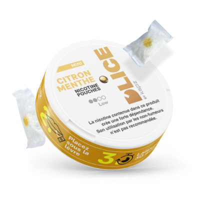 nicotine pouches D'LICE citron menthe light 4 mg nicotine pouches D'LICE citron menthe light 4 mg
