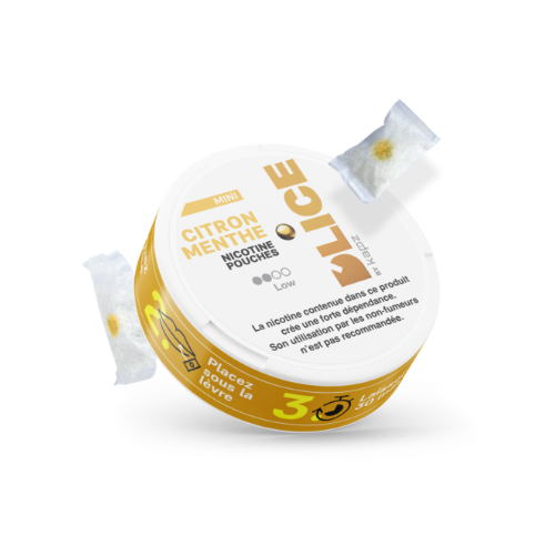 nicotine pouches D'LICE citron menthe light 4 mg nicotine pouches D'LICE citron menthe light 4 mg