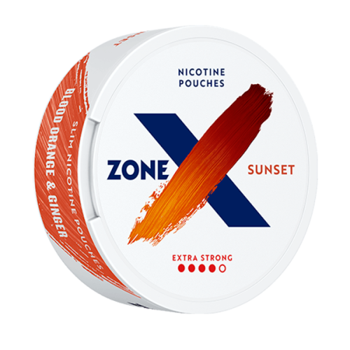 nicotine pouches ZONE X sunset X-Strong 10 mg