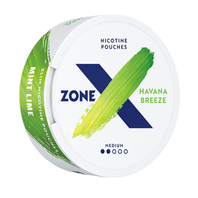 nicotine pouches ZONE X Havana Breeze Medium 5 mg