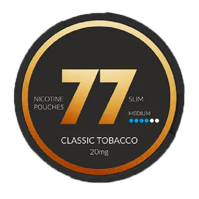 Nicotine pouches 77 Pouches Classic Tobacco