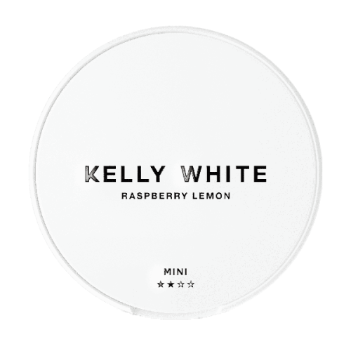 nicotine pouches kelly white Raspberry Lemon Mini Medium 6 mg