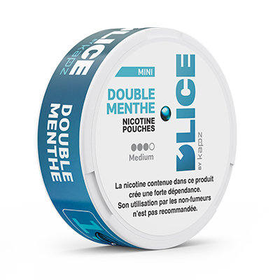 nicotine pouches D'LICE double menthe medium 8 mg