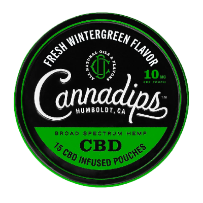 cbd snus Cannadips fresh wintergreen CBD 150 mg