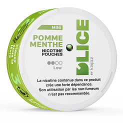 nicotine pouches D'LICE pomme menthe light 4 mg