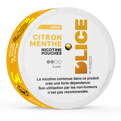 nicotine pouches D'LICE citron menthe light 4 mg