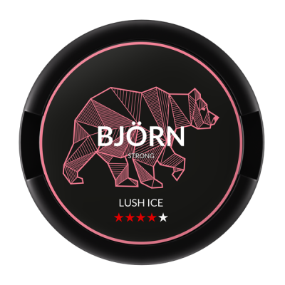 snus bjorn sans tabac Lush Ice X-Strong 19,5 mg