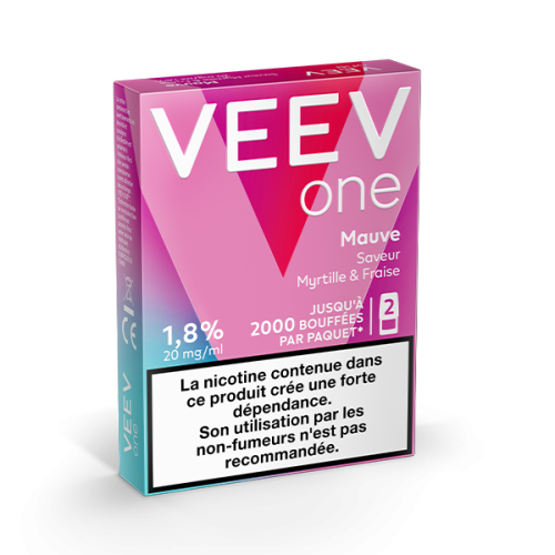 Pods VEEV ONE Myrtille Fraise 2 recharges
