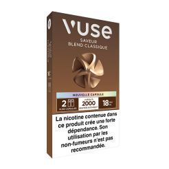 Pods VUSE Blend Classique 2 recharges 12, 18 mg/mL