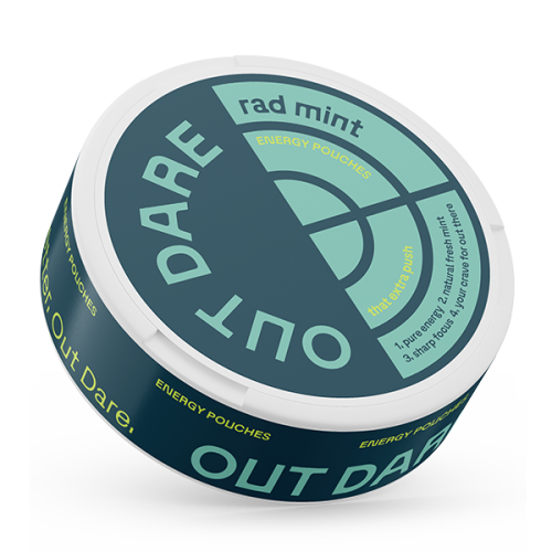 energy pouches outdare Rad Mint 50 mg energy pouches outdare Rad Mint 50 mg