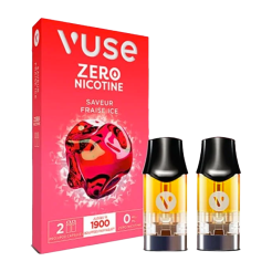 Pods VUSE Fraise Ice 2 recharges 0 mg/mL