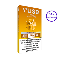 Pack VUSE Blend doré 14 recharges 12 mg/mL