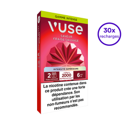 Pack VUSE Fraise sauvage 30 recharges 6 mg/mL