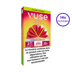 Pack VUSE Fraise Kiwi 14 recharges 20 mg/mL