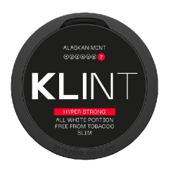 nicotine pouches KLINT Alaskan Mint X-Strong 21 mg