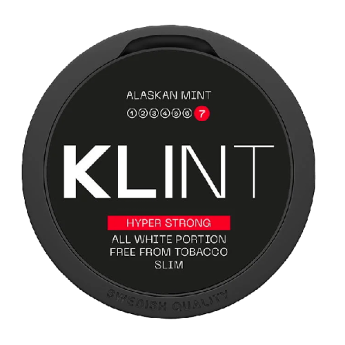 nicotine pouches KLINT Alaskan Mint X-Strong 21 mg