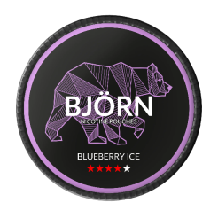 snus sans tabac bjorn Blueberry Ice X-Strong 19,5 mg