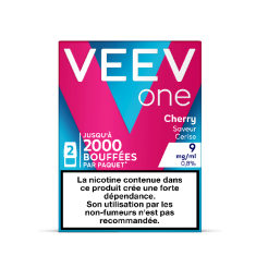Pods VEEV ONE Cerise 2 recharges 9 mg/mL