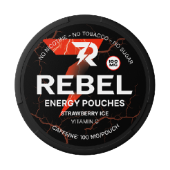 energy pouches rebel Strawberry Ice 100 mg