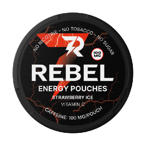 energy pouches rebel Strawberry Ice 100 mg