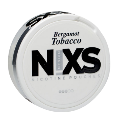 Sachets de nicotine NIXS Bergamot Tobacco Slim Medium 6,4 mg/ sachet
