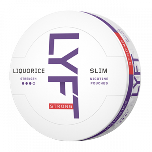 Snus sans tabac LYFT Slim Liquorice strong 9,8mg/sachet