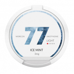 Nikotin pouches 77 Ice Mint extra light
