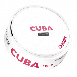 Nikotin pouches CUBA White Line Cherry ekstra stærk