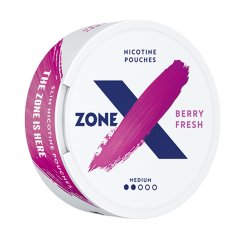 nikotin pouches ZONE X Mint Berry Fresh Medium 5 mg