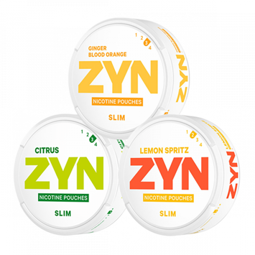 Zyn Slim Pack Strong "Citrus" 8 og 9,6 mg