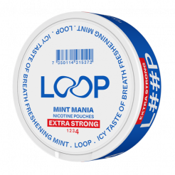 Helt hvid snus LOOP Mint Mania Extra Strong