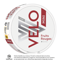 Nikotin pouches VELO Fruits Rouges Mini Light 4 mg