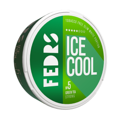 Nikotin pouches fedrs ICE COOL green tea X-Strong 15 mg