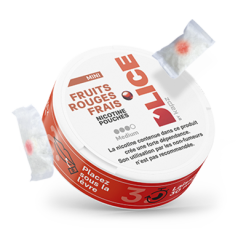 nicotine pouches D'LICE fresh red fruit medium 8 mg