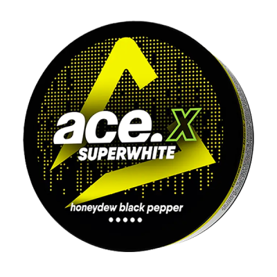 snus ACE Honeydew Black Pepper Strong 8 mg tobacco free