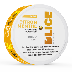 nicotine pouches D'LICE lemon mint light 4 mg