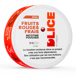 nicotine pouches D'LICE fresh red fruits low 4 mg