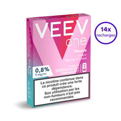 Pack VEEV ONE Myrtille Fraise 14 recharges 9 mg/mL