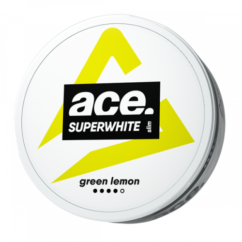 Nuuska Superwhite Ace Green Lemon Slim vahva