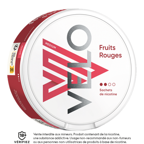 Nikotiinipussit VELO Red Fruits Medium 6 mg