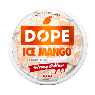 nikotiinipussit dope ice mango x-strong 11.2 mg
