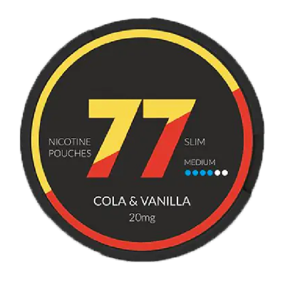 Nikotiini 77 pussia Cola Vanilja 10 mg