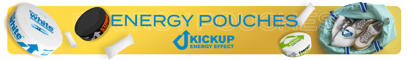 Energy pouches kickup bannier