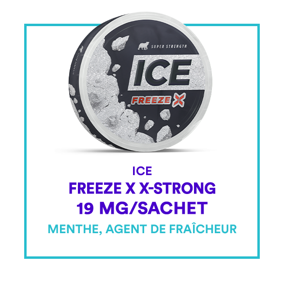 Nicotine pouches ICE Limited Edition Freeze X Extra Strong