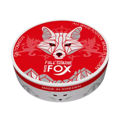 La meilleure vente de sachet de nicotine WHITE FOX 2022 : Full Charge X strong