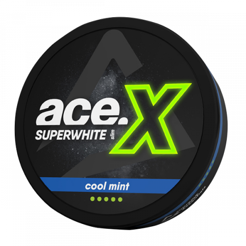 superwhite snus ACE X Cool Mint ekstra sterk